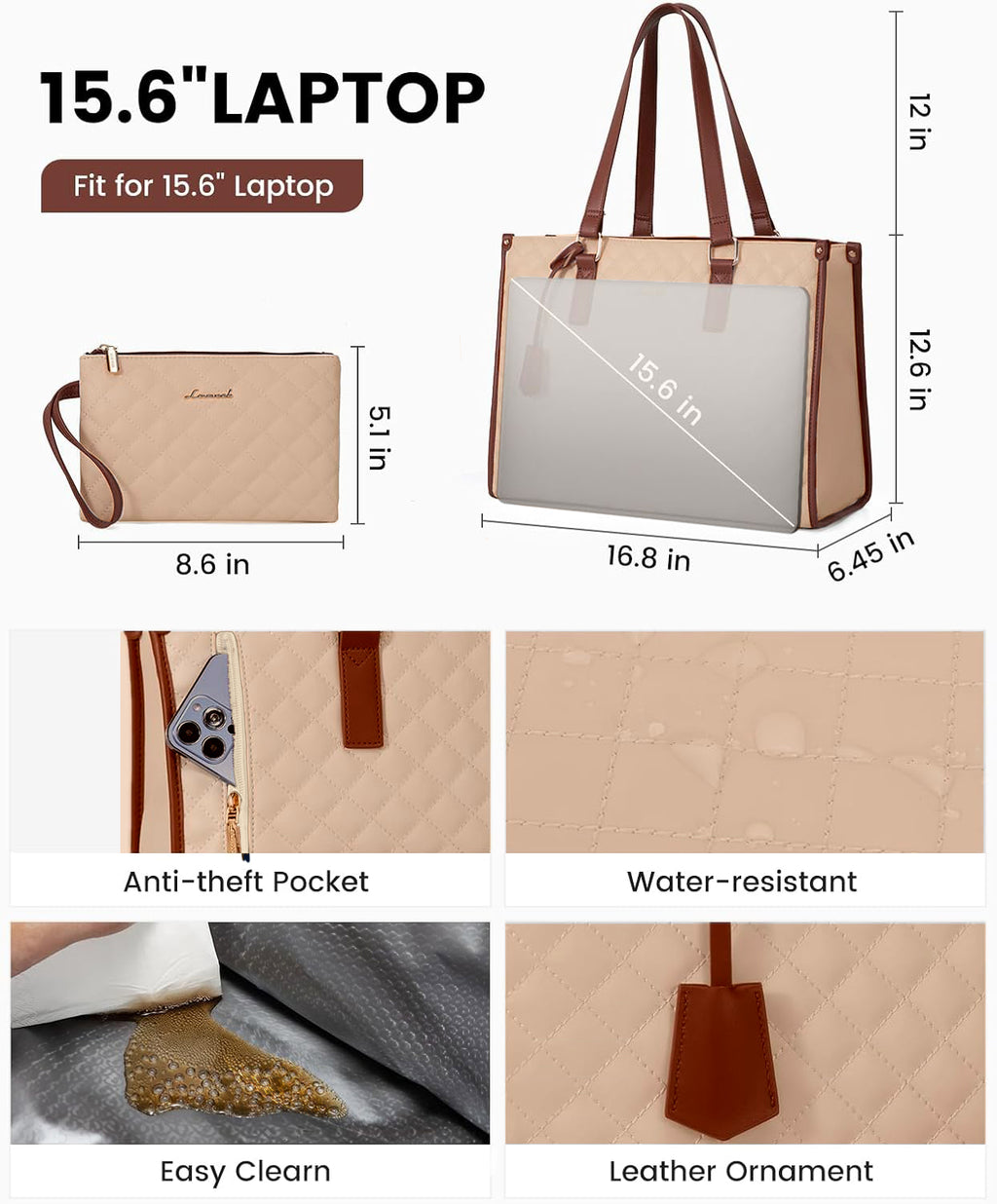 Office Tote Bag _ Beige