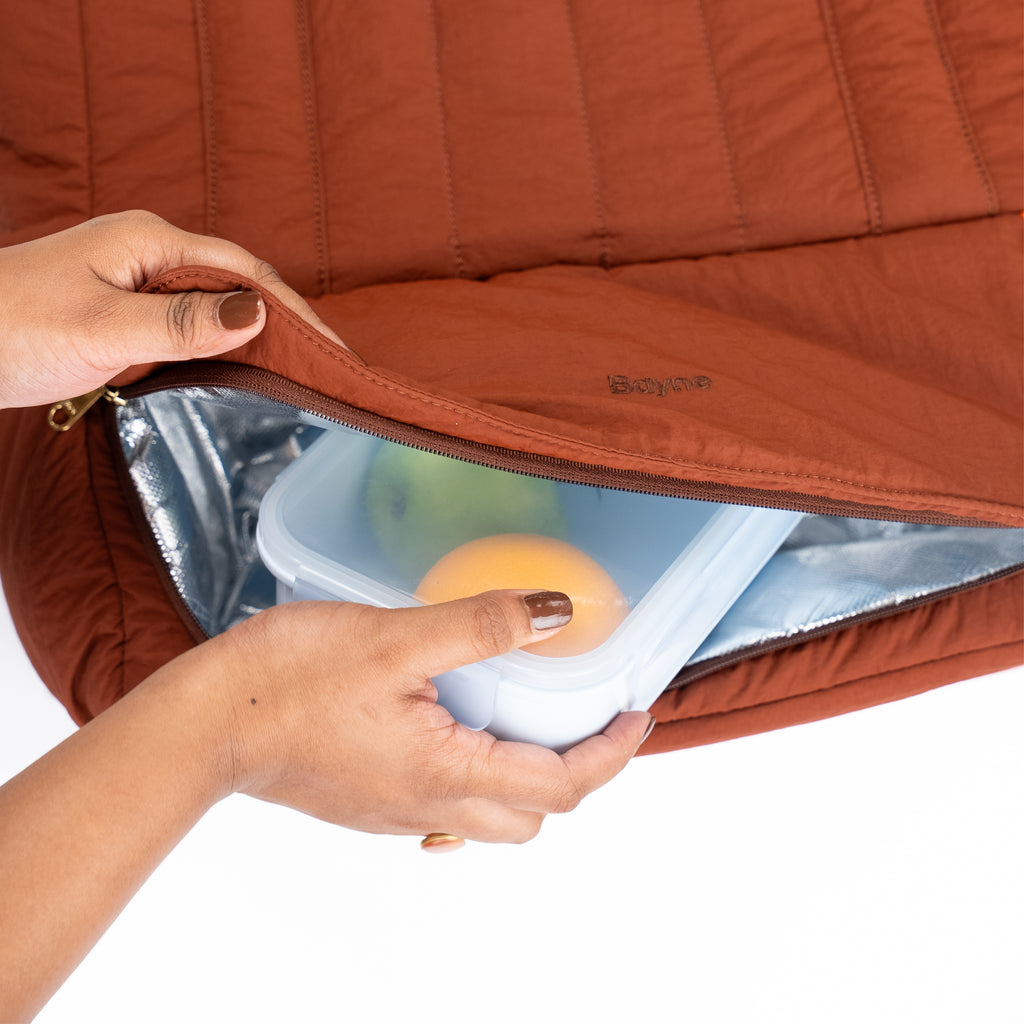 Peach Sand Lunch Tote Bag