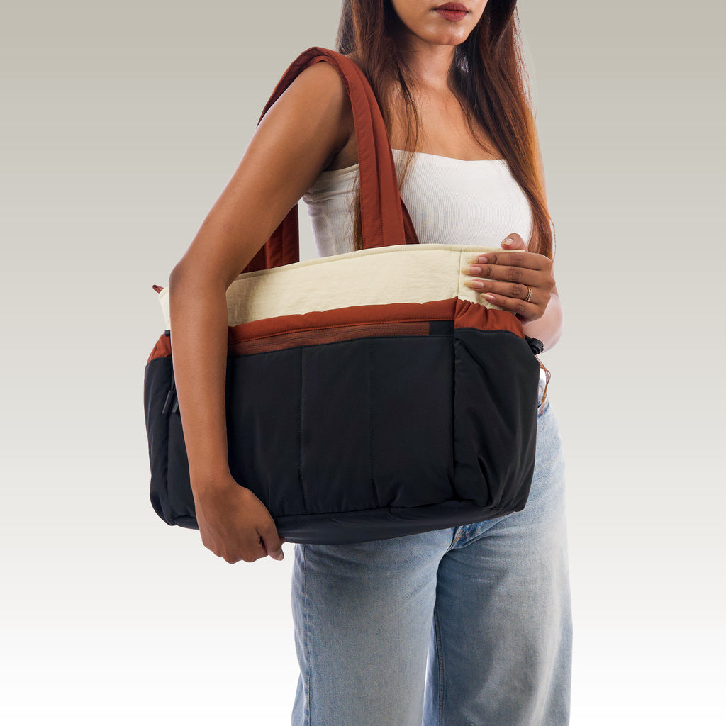 Black & Cream Laptop Bag