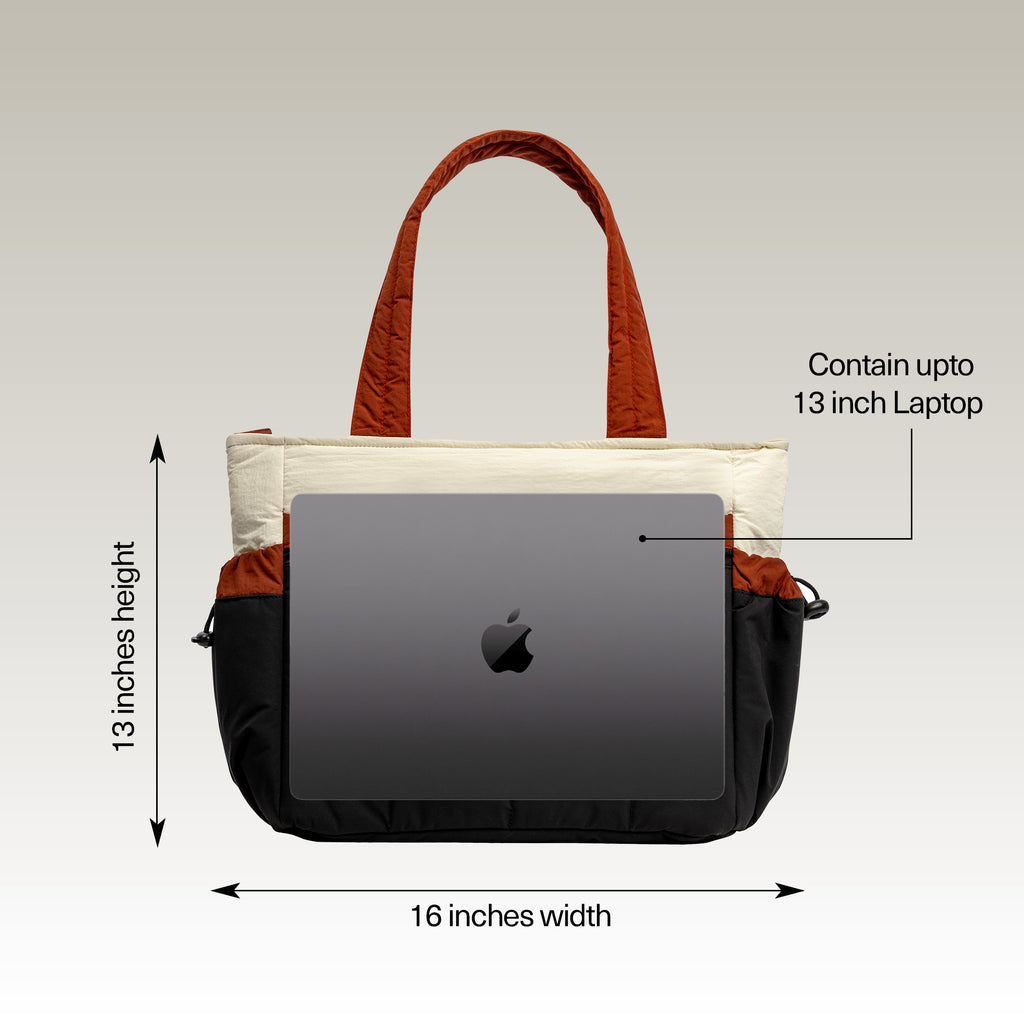 Black & Cream Laptop Bag